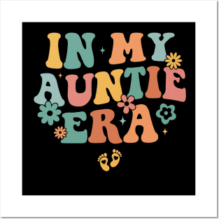 In My Auntie Era Baby Announcement for Aunt Mothers Day Posters and Art